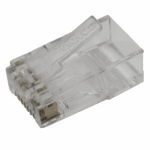 Conector RJ45 macho UTP Cat 6 para cables de datos