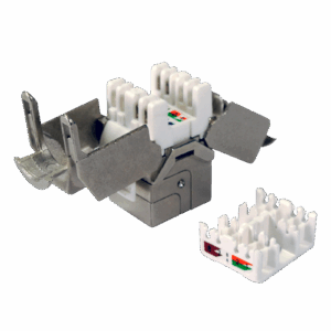 Conector RJ45 hembra tipo Grip FTP Cat 6 para cables de datos