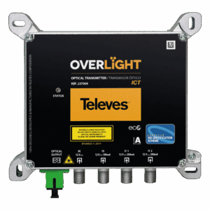 Transmisor óptico Overlight CWDM, Uso interior, 2SAT+TDT (ICT-2), 1310nm, Po 10dBm