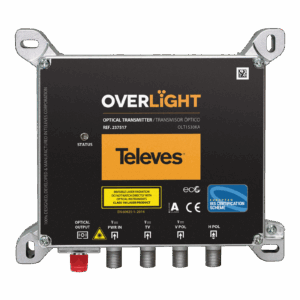 Transmisor óptico Overlight CWDM Uso exterior, DAB/UHF/SAT, 1530nm, Po 9dBm